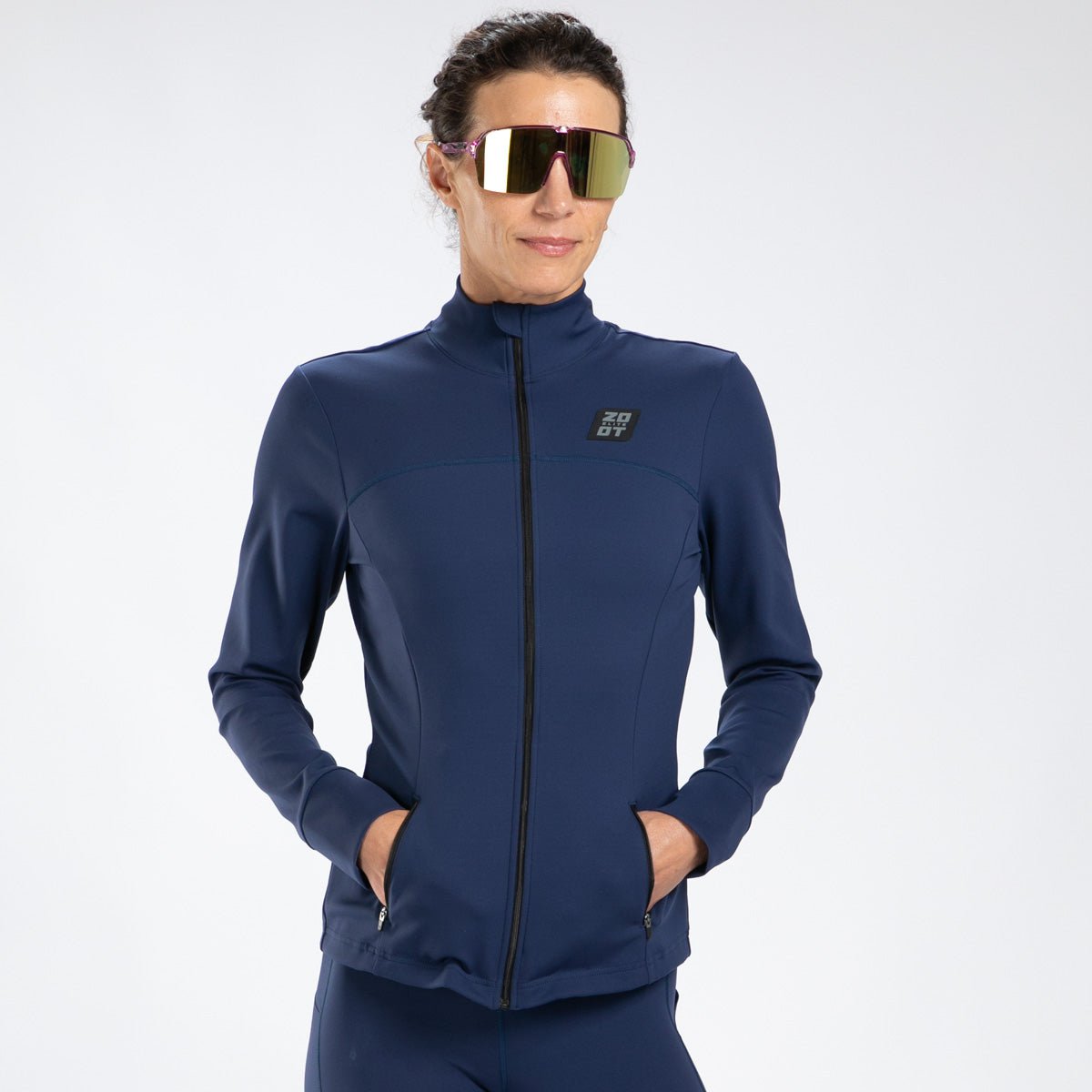 Zoot Sports RUN OUTERWEAR Women's Elite Run Track Jacket - Deep Navy