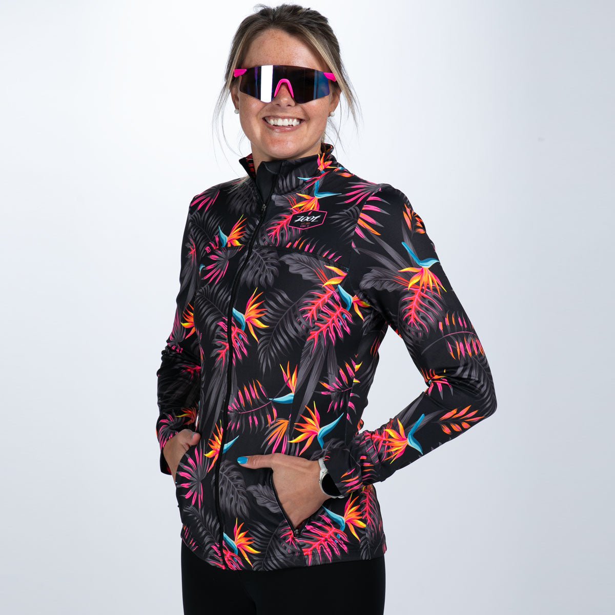 Zoot Sports RUN OUTERWEAR Women's Ltd Run Pulse Jacket - Tropical Magic