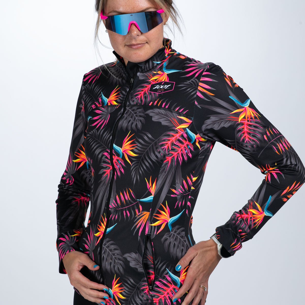 Zoot Sports RUN OUTERWEAR Women's Ltd Run Pulse Jacket - Tropical Magic