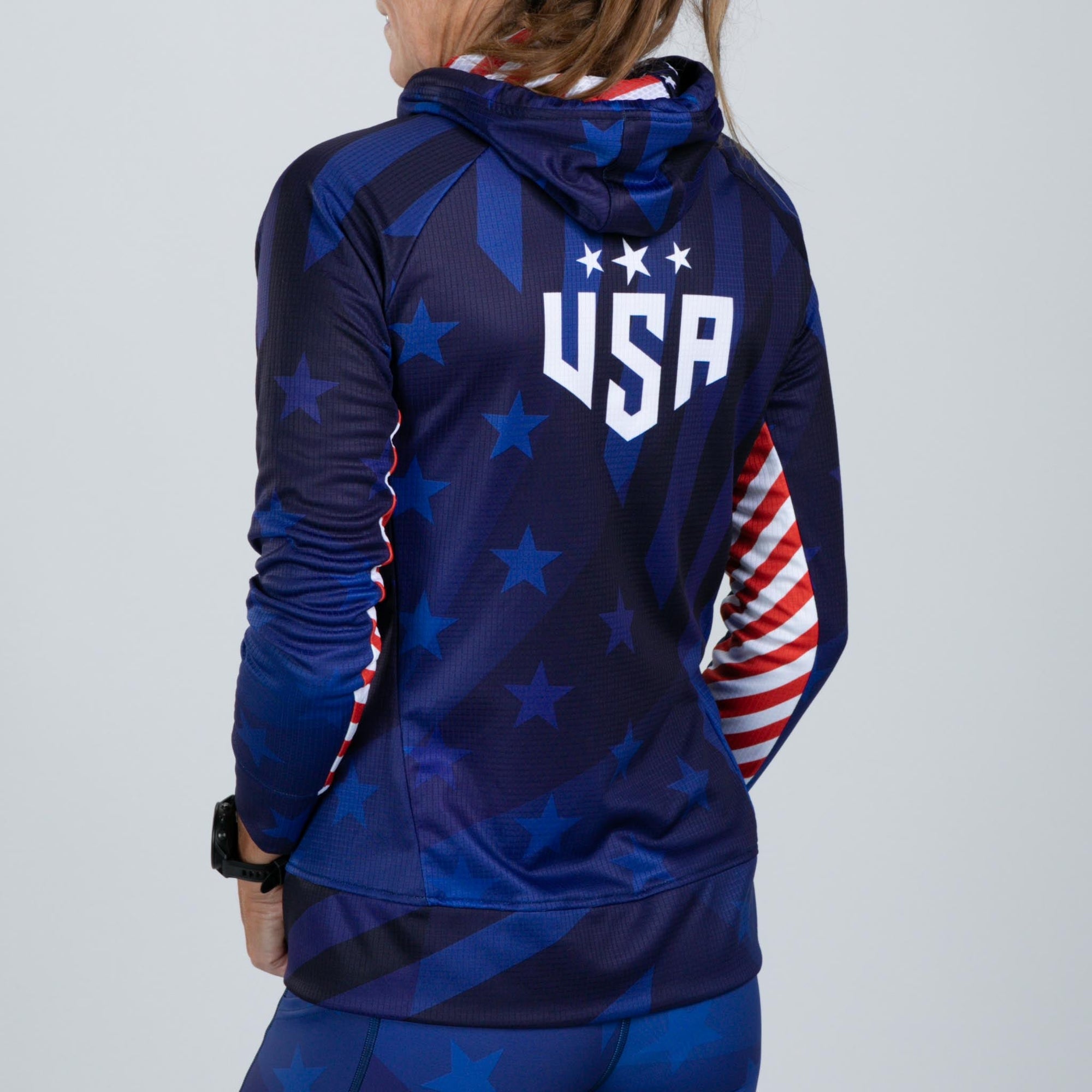 Zoot Sports RUN OUTERWEAR Women's Ltd Run Thermo Hoodie - RWB