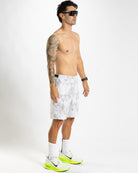 Zoot Sports RUN SHORTS 2-1 BOXER BRIEF Men's Elite Run 8" Short 2 in 1 - Sonic White