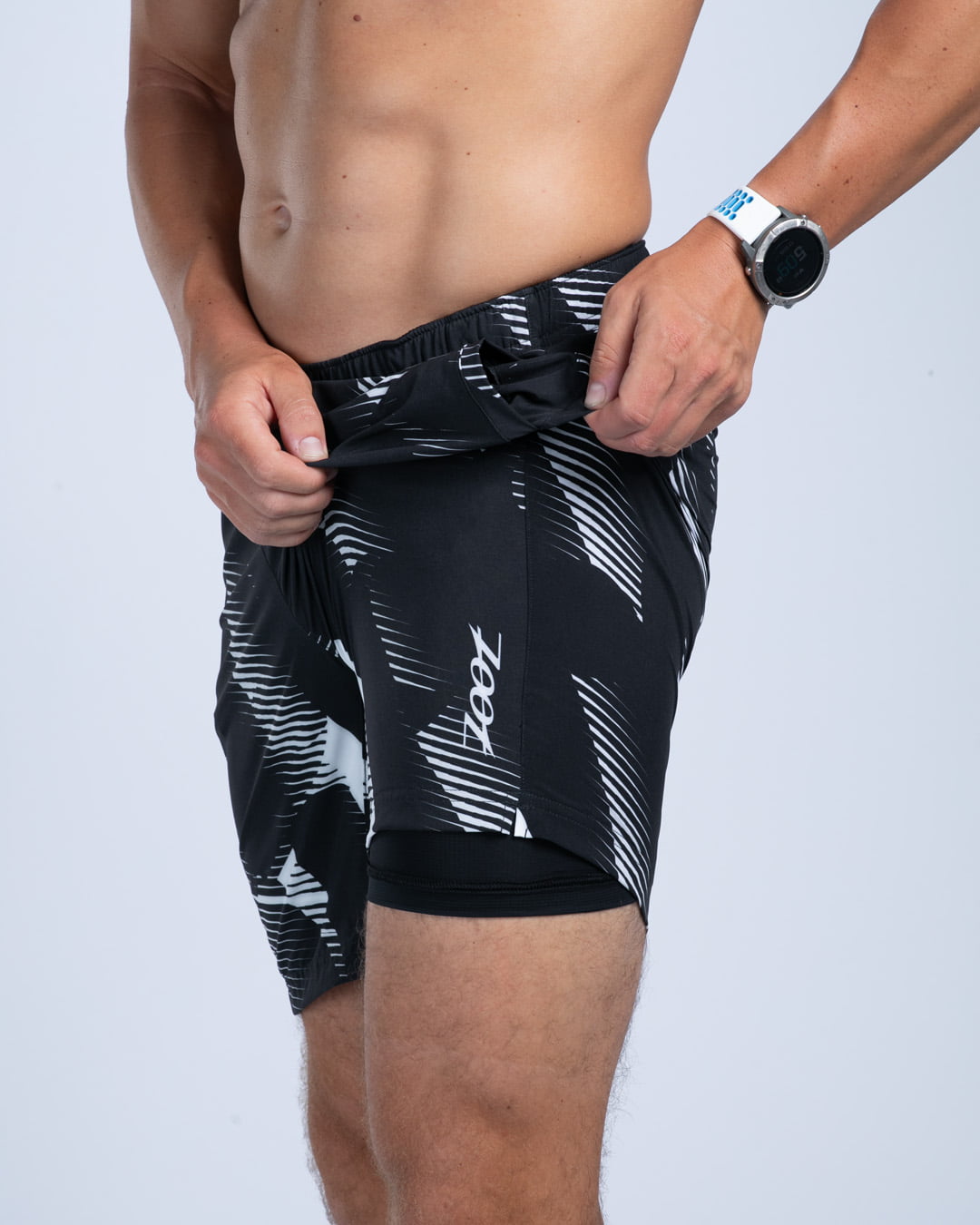 Zoot Sports RUN SHORTS 2-1 BOXER BRIEF Men's Ltd Run 8" 2 in 1 Short - Icon