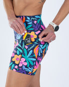 Zoot Sports RUN SHORTS 6" INSEAM Women's Ltd Run 6" Pulse High-Rise Short - Florescence