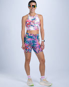 Zoot Sports RUN SHORTS 6" INSEAM Women's Ltd Run 6" Pulse High-Rise Short - Island Original