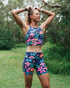 Zoot Sports RUN SHORTS 8" INSEAM Women's Ltd Run 8" Pulse High-Rise Short - Florescence