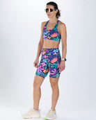 Zoot Sports RUN SHORTS 8" INSEAM Women's Ltd Run 8" Pulse High-Rise Short - Florescence