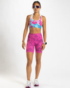 Zoot Sports RUN SHORTS 8" INSEAM Women's Ltd Run 8" Pulse High-Rise Short - Paradise