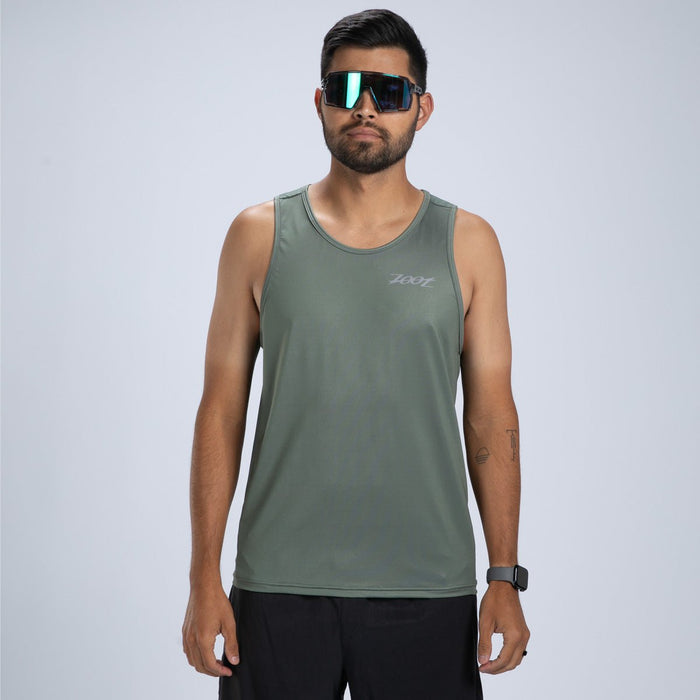 Zoot Sports RUN SINGLET Men's Core Run Singlet - Army Green