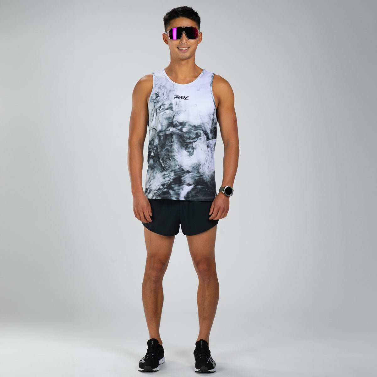 Zoot Sports RUN SINGLET Men's Elite Run Singlet - White Hot