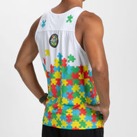 Zoot Sports RUN SINGLET Men's Ltd Run Singlet - Autism Puzzle