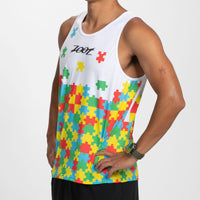 Zoot Sports RUN SINGLET Men's Ltd Run Singlet - Autism Puzzle