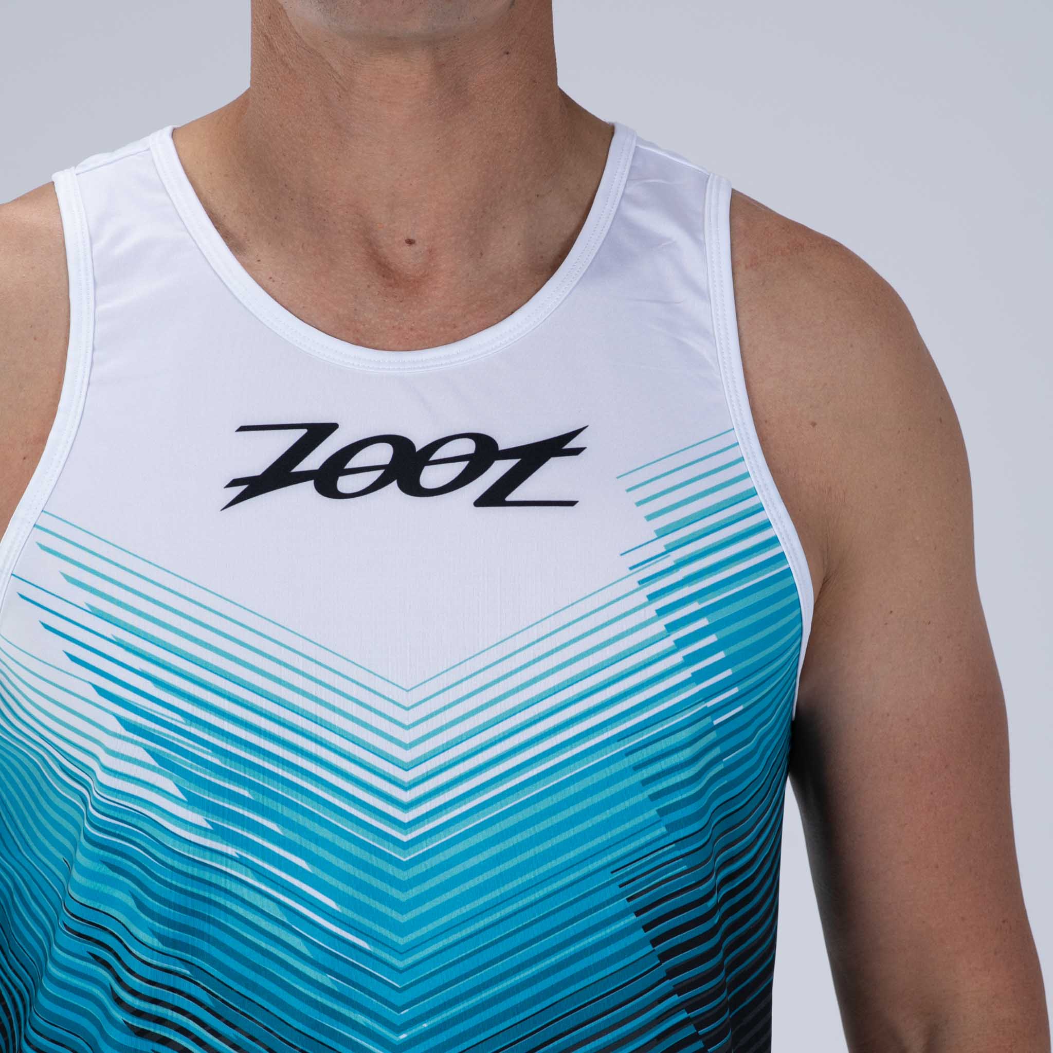 Zoot Sports RUN SINGLET Men's Ltd Run Singlet - Blue Wave