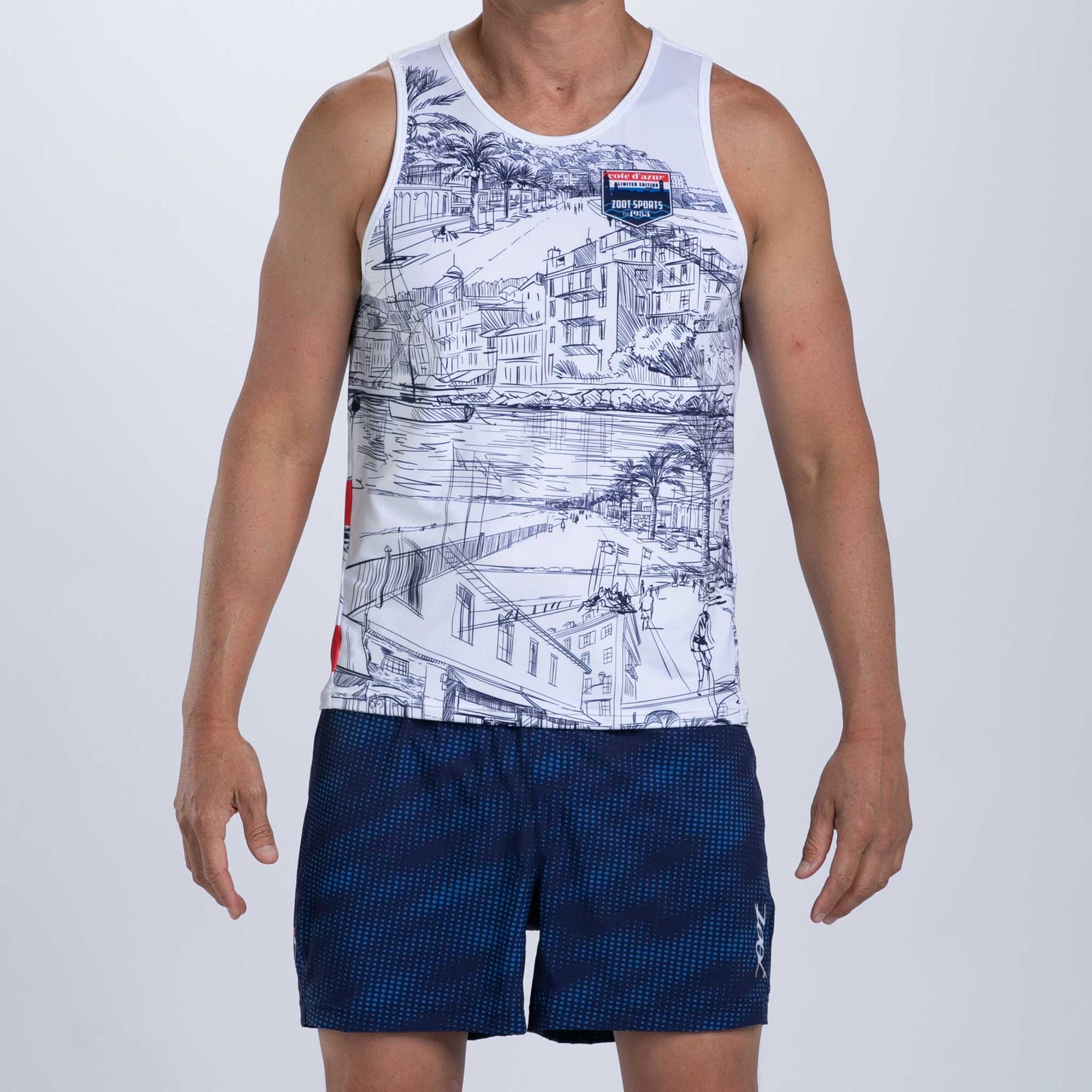 Zoot Sports RUN SINGLET Men's Ltd Run Singlet - Cote d'Azur