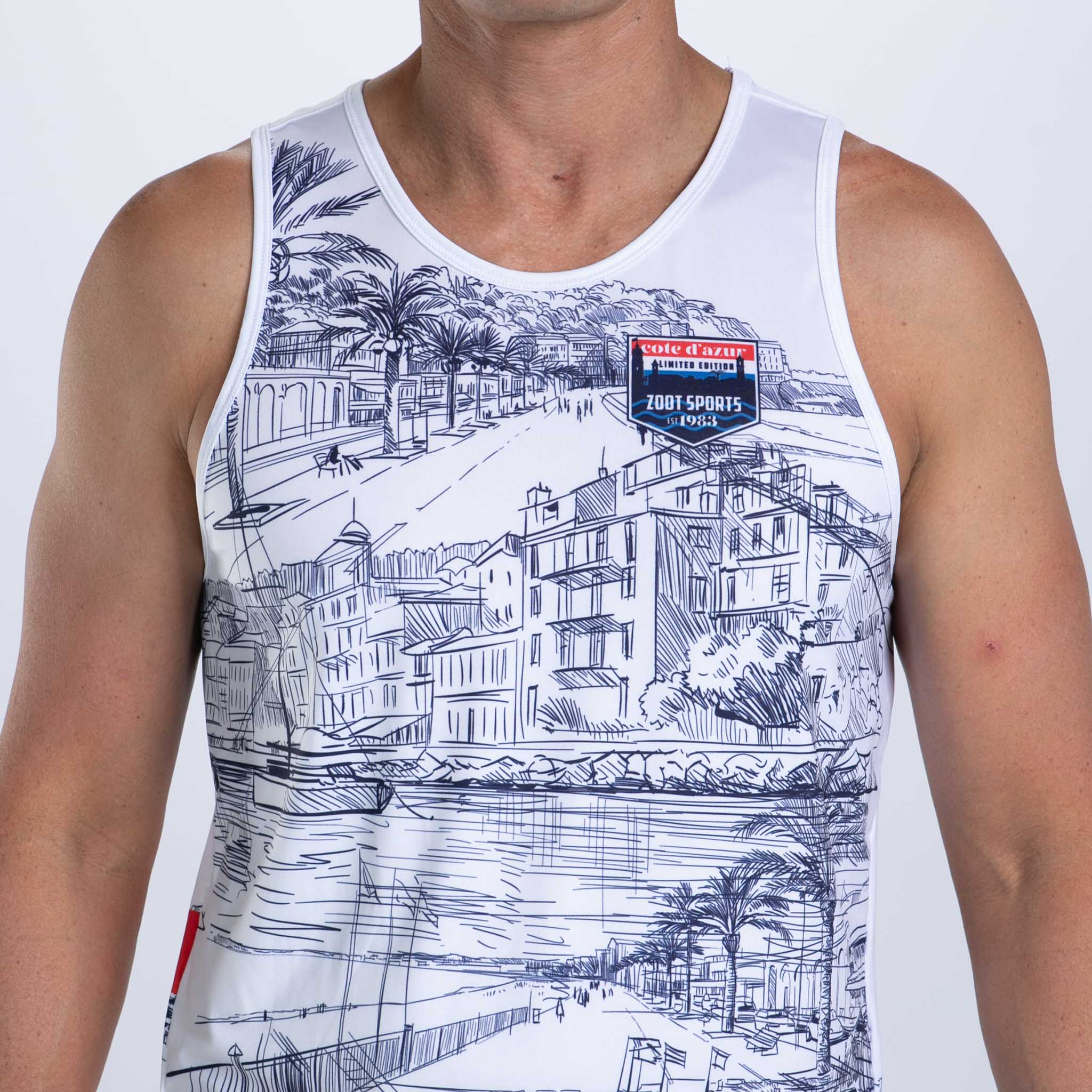 Zoot Sports RUN SINGLET Men's Ltd Run Singlet - Cote d'Azur