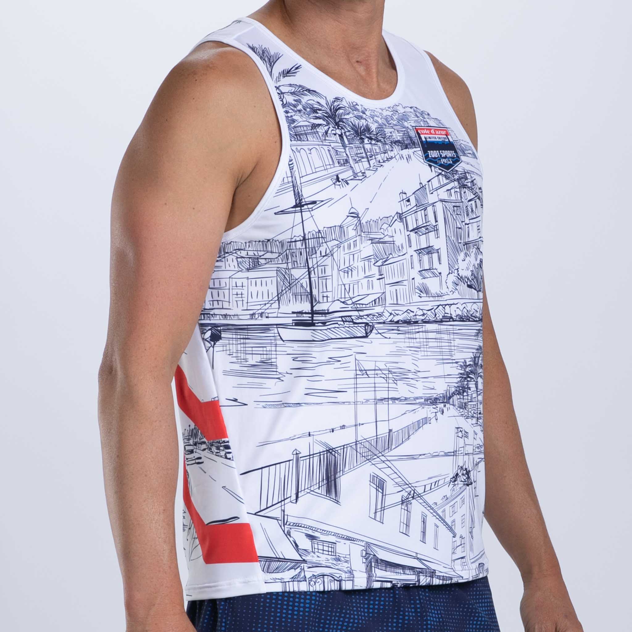 Zoot Sports RUN SINGLET Men's Ltd Run Singlet - Cote d'Azur
