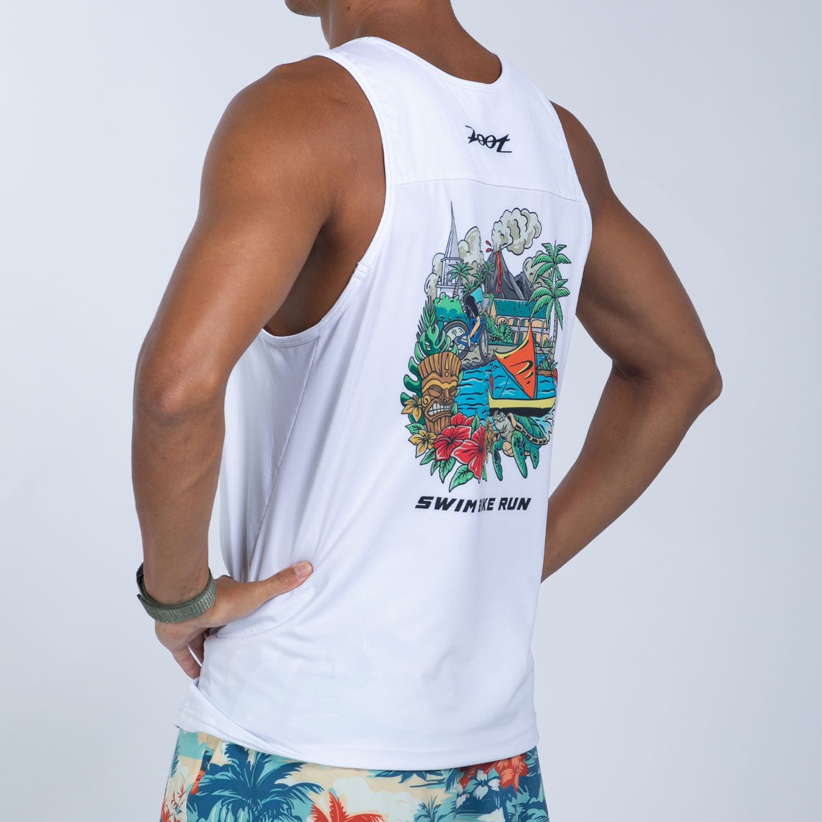 Zoot Sports RUN SINGLET Men's Ltd Run Singlet - Dig Me Beach