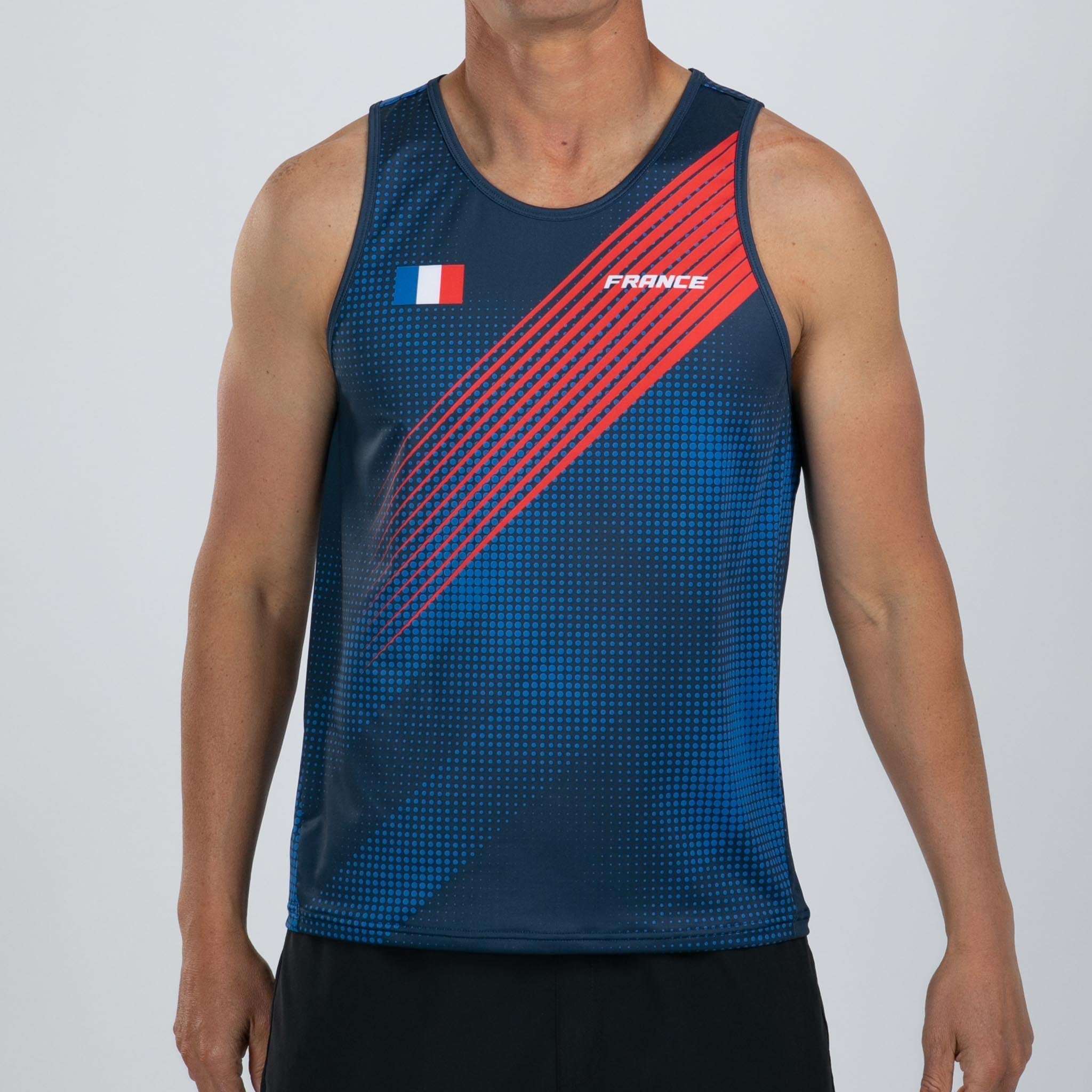 Men's Ltd Run Singlet - France