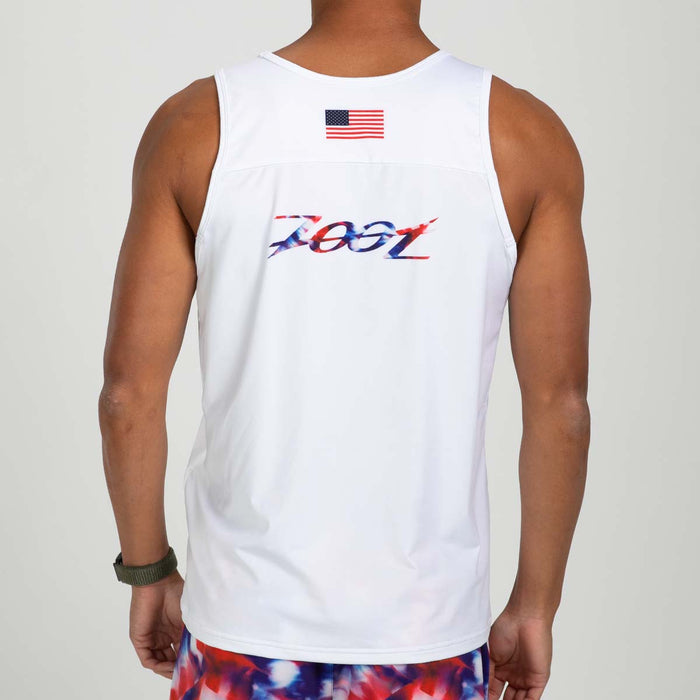 Zoot Sports RUN SINGLET Men's Ltd Run Singlet - Freedom White