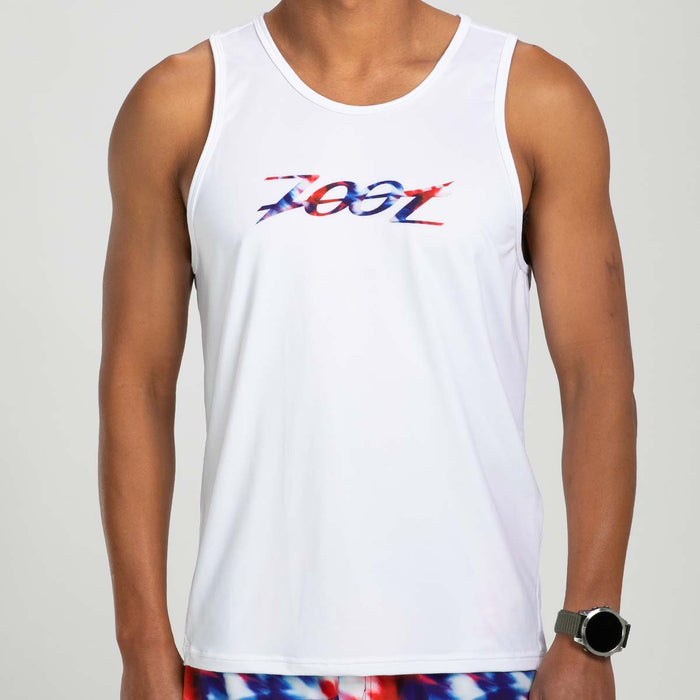 Zoot Sports RUN SINGLET Men's Ltd Run Singlet - Freedom White
