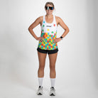 Zoot Sports RUN SINGLET Women's Ltd Run Singlet - Autism Puzzle