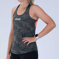 Zoot Sports RUN SINGLET Women's Ltd Run Singlet - Cali Camo