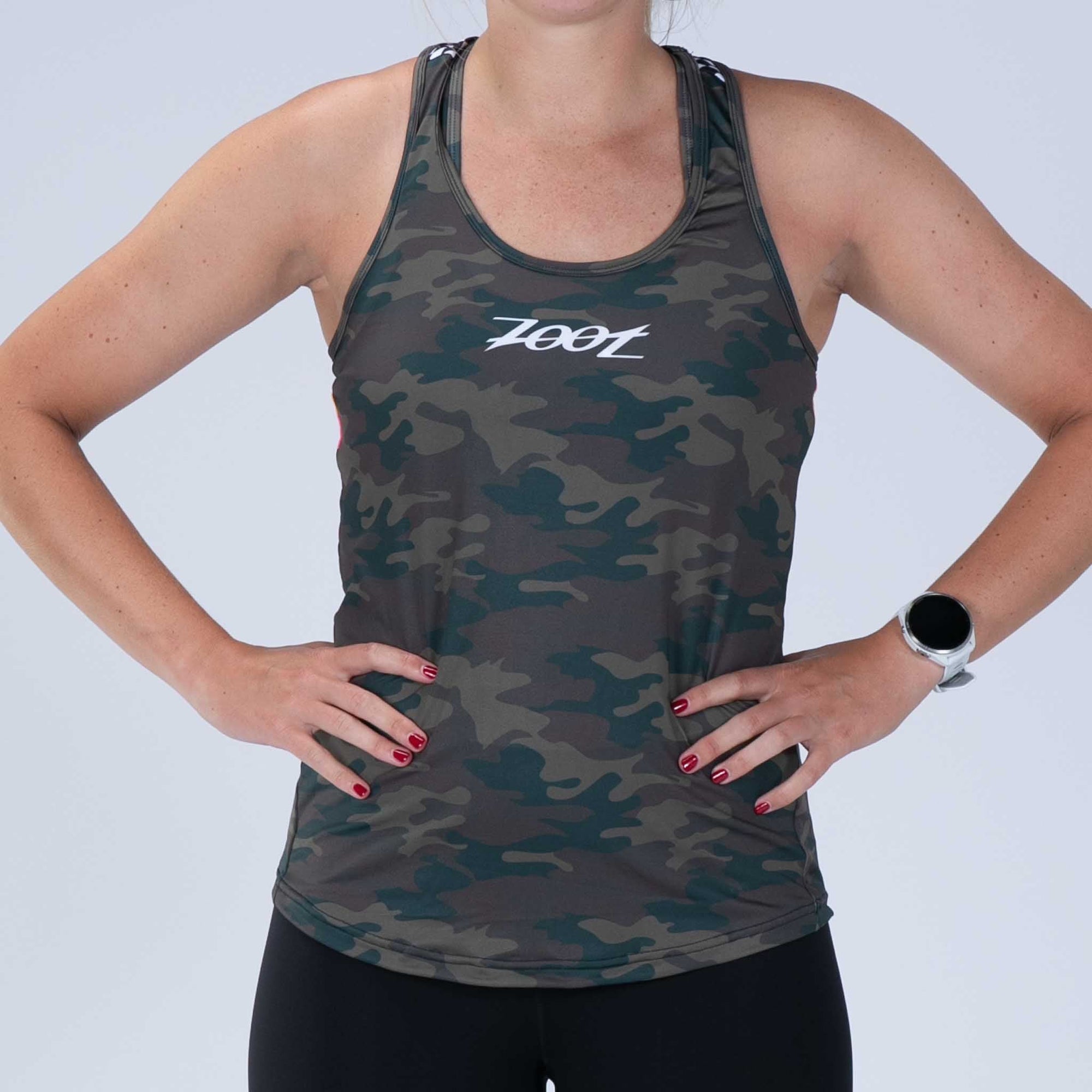 Zoot Sports RUN SINGLET Women's Ltd Run Singlet - Cali Camo