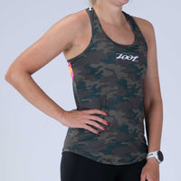 Zoot Sports RUN SINGLET Women's Ltd Run Singlet - Cali Camo