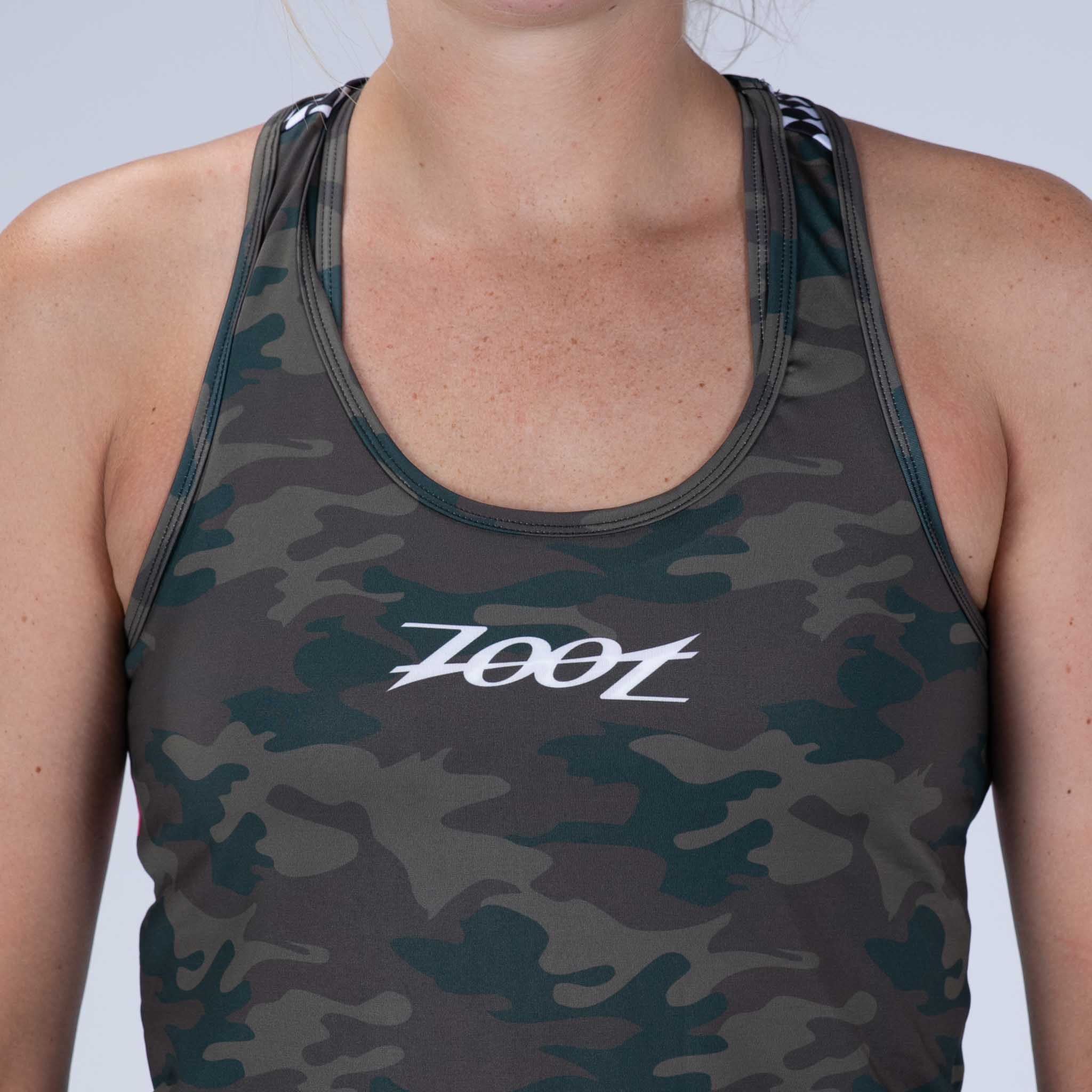 Zoot Sports RUN SINGLET Women's Ltd Run Singlet - Cali Camo