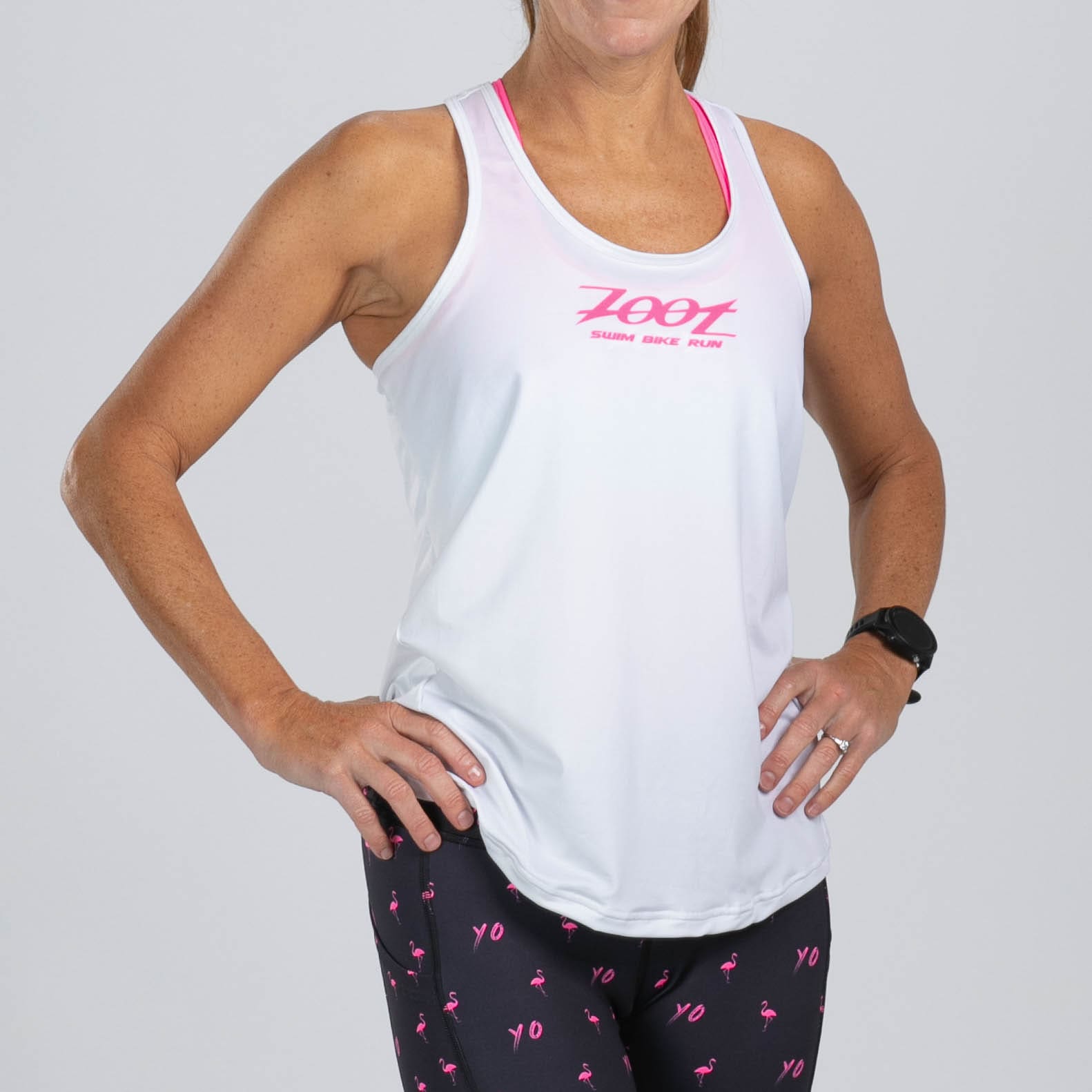Zoot Sports RUN SINGLET Women's Ltd Run Singlet - Flamingo