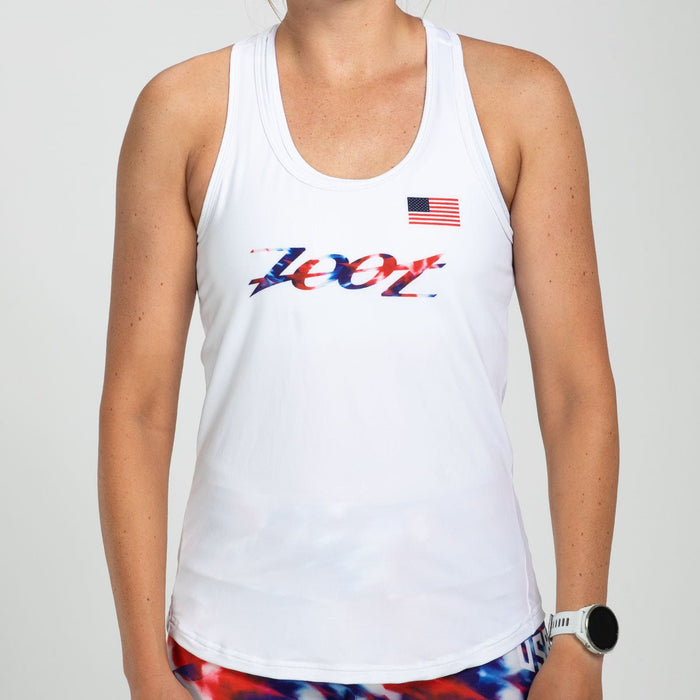 Zoot Sports RUN SINGLET Women's Ltd Run Singlet - Freedom White