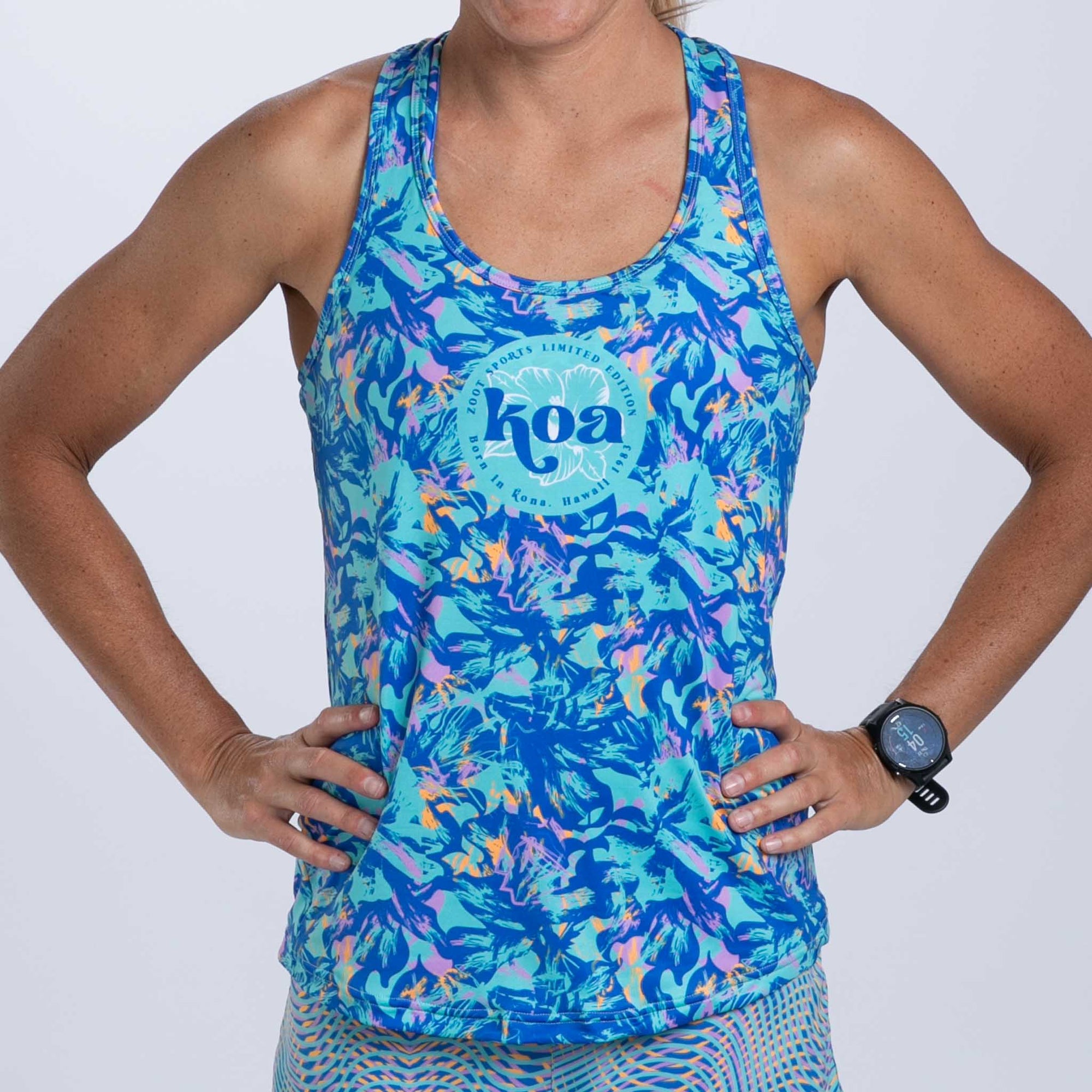 Zoot Sports RUN SINGLET Women's Ltd Run Singlet - Koa Blue