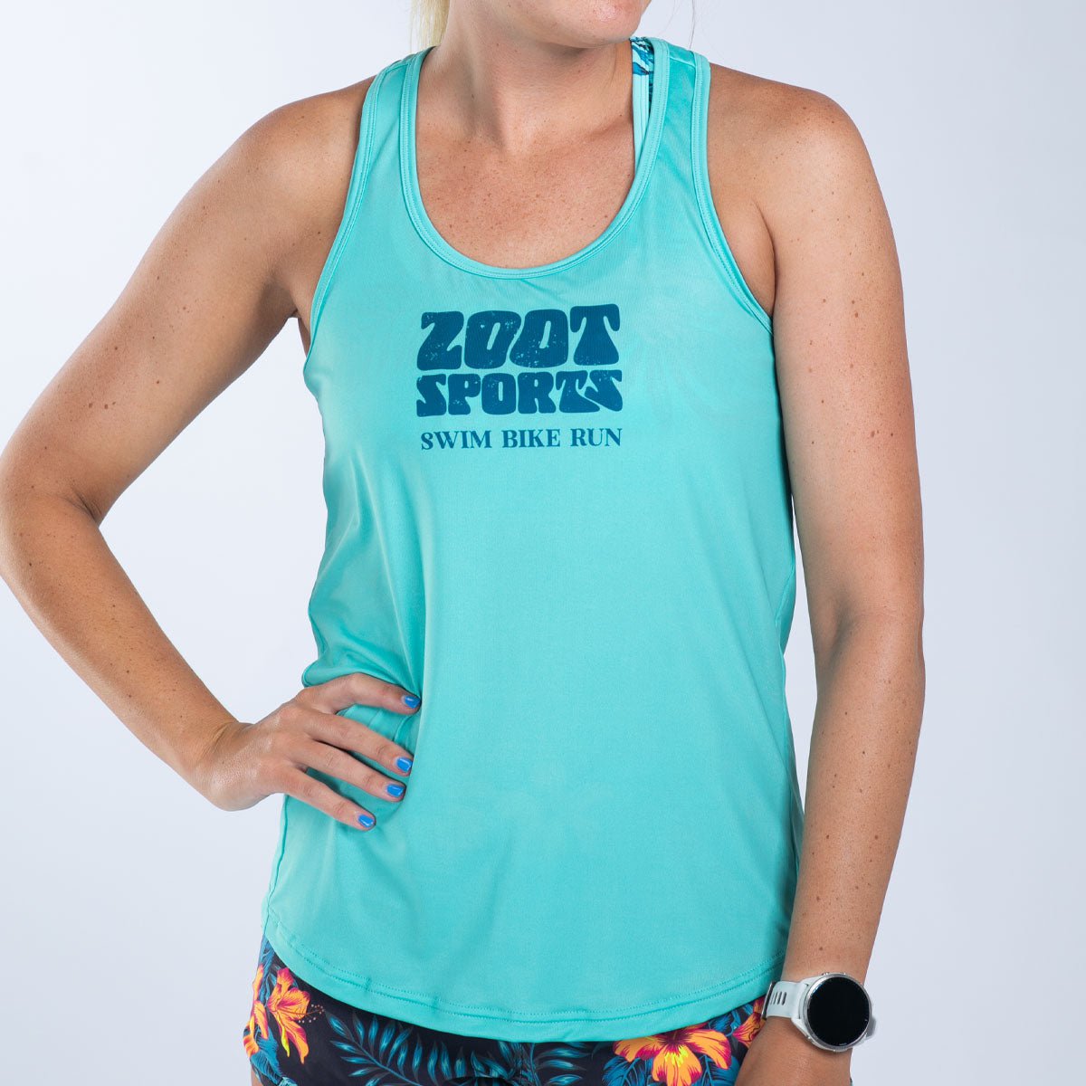 Zoot Sports RUN SINGLET Women's Ltd Run Singlet - Mint Hula