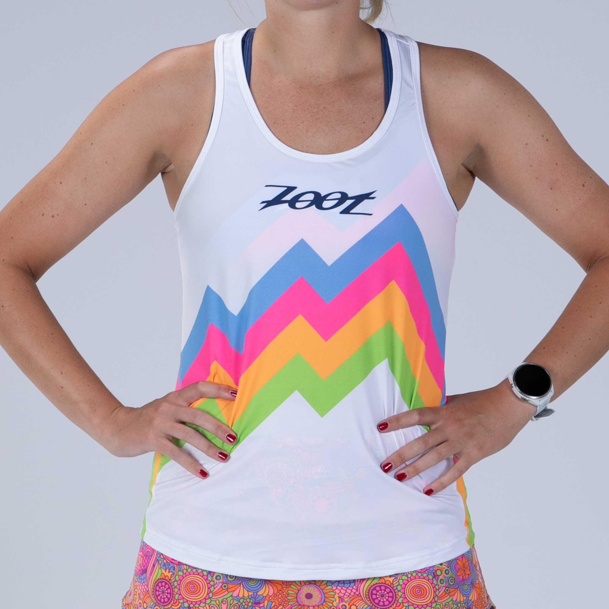 Zoot Sports RUN SINGLET Women's Ltd Run Singlet - Salty Groove
