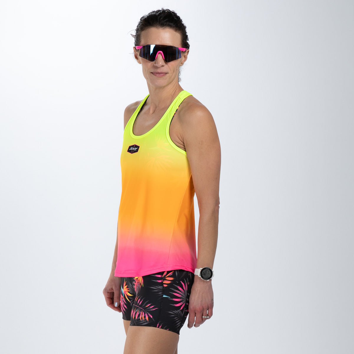 Zoot Sports RUN SINGLET Women's Ltd Run Singlet - Tropical Magic