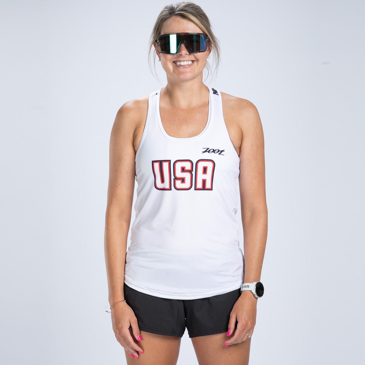 Zoot Sports RUN SINGLET Women's Ltd Run Singlet - USA Flag