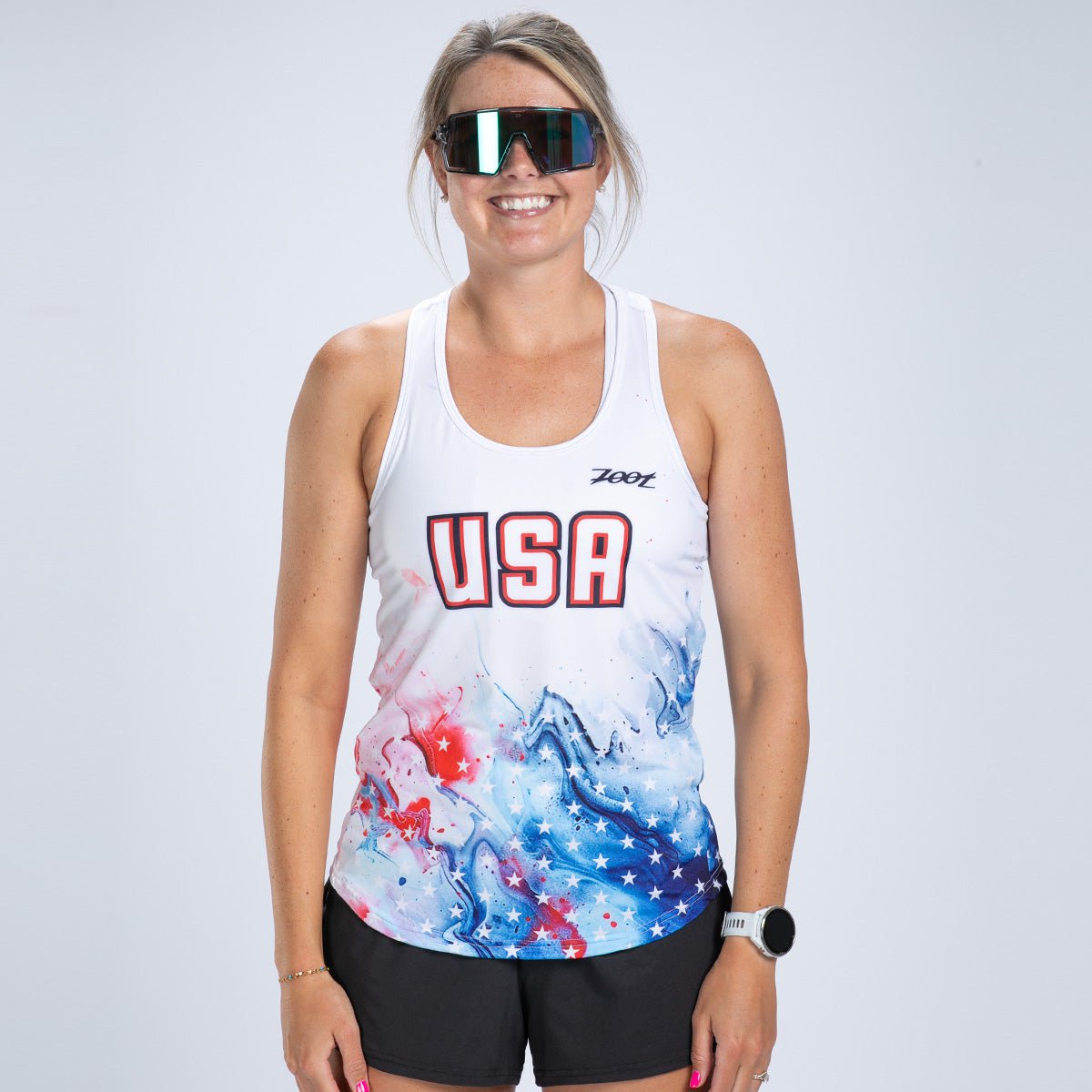 Zoot Sports RUN SINGLET Women's Ltd Run Singlet - USA Magic