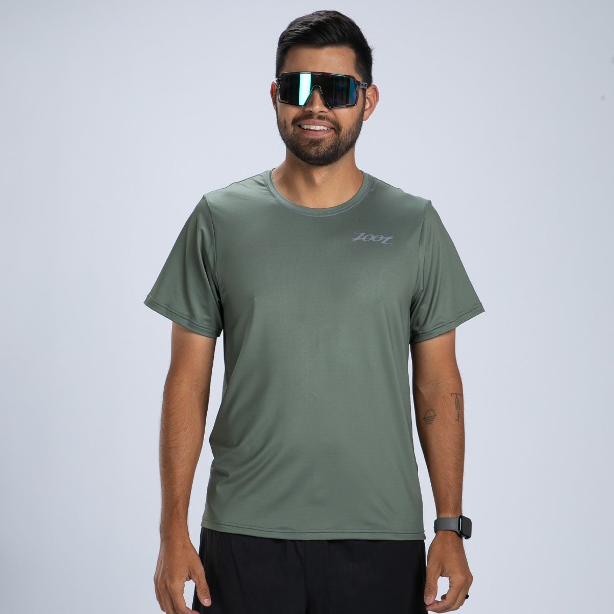 Zoot Sports RUN TEE Men's Core Run Tee - Army Green