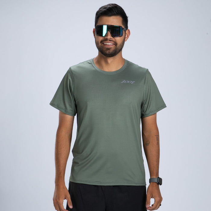 Zoot Sports RUN TEE Men's Core Run Tee - Army Green