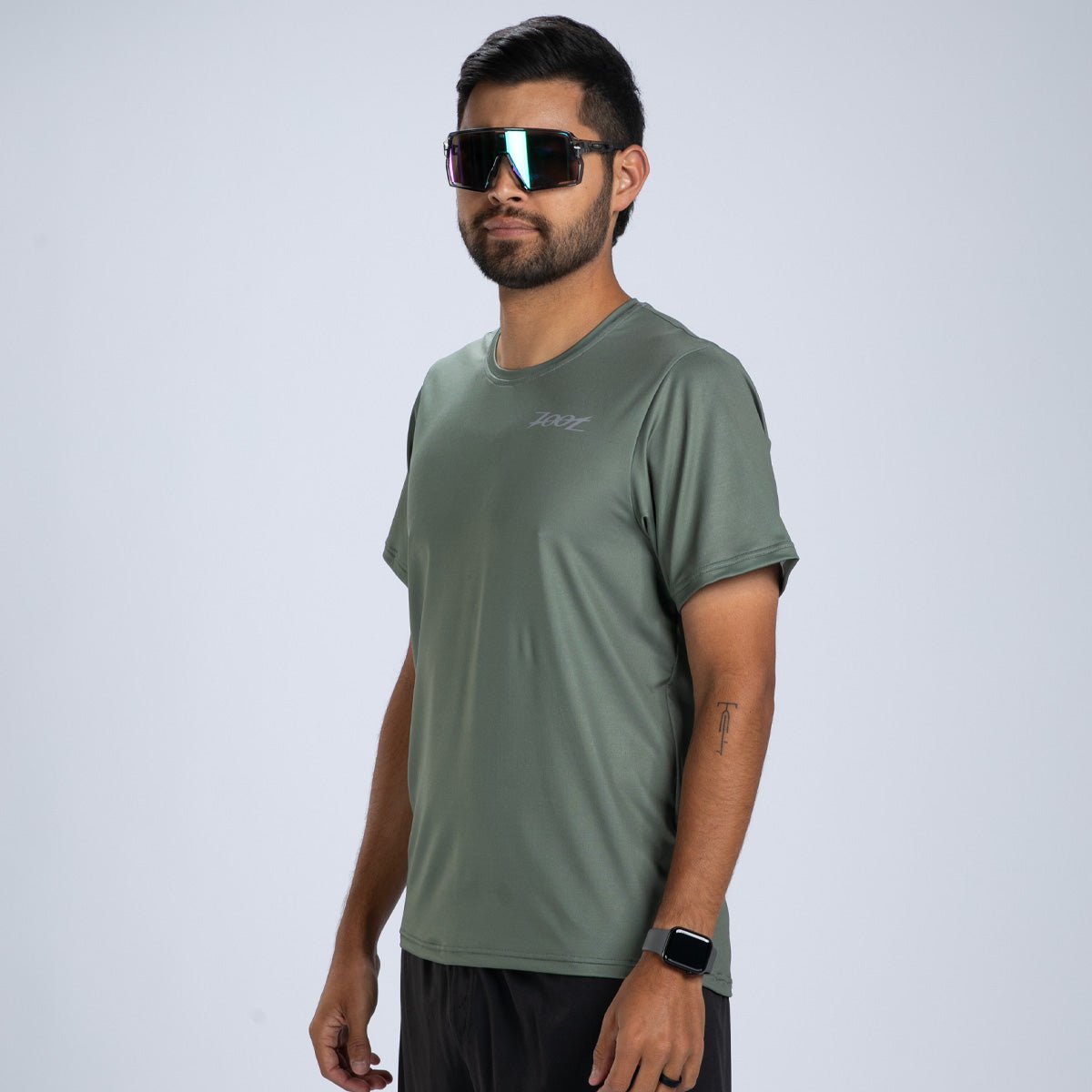 Zoot Sports RUN TEE Men's Core Run Tee - Army Green