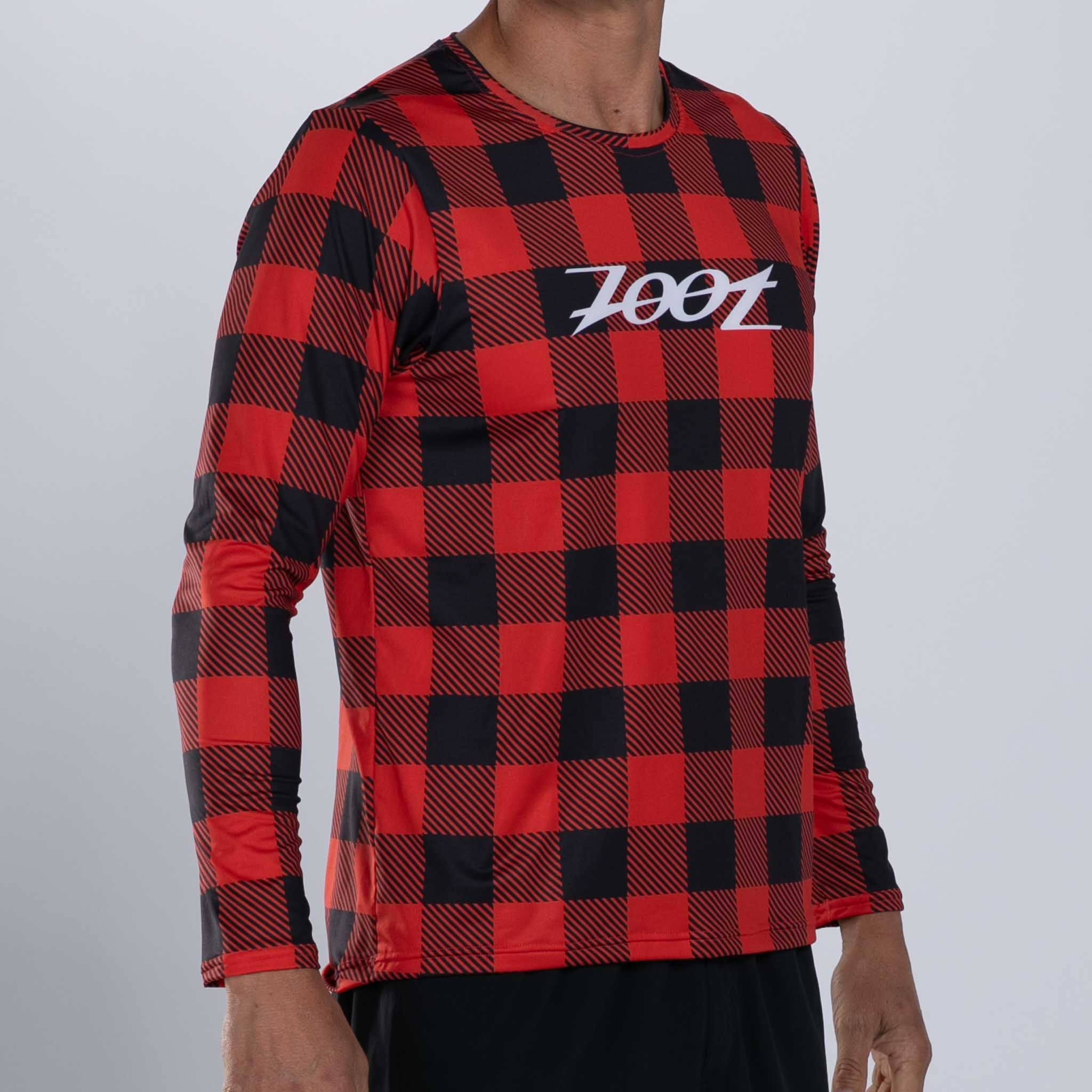Zoot Sports RUN TEE Men's Ltd Run Ls Tee - Lumberjack