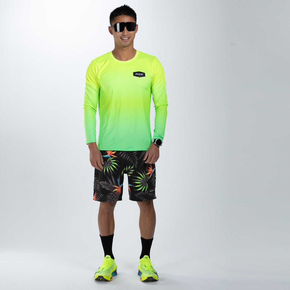 Zoot Sports RUN TEE Men's Ltd Run Ls Tee - Tropical Magic