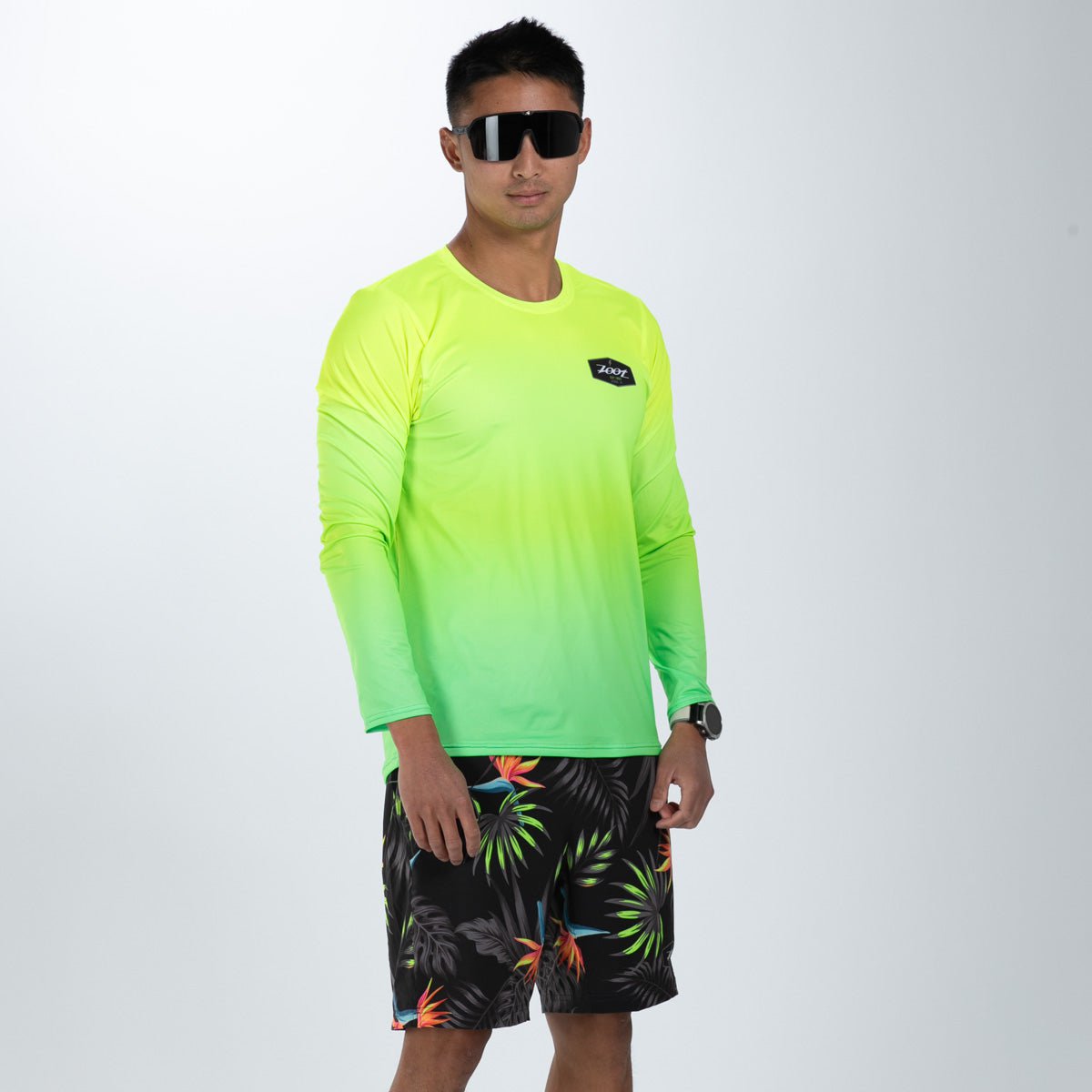 Zoot Sports RUN TEE Men's Ltd Run Ls Tee - Tropical Magic