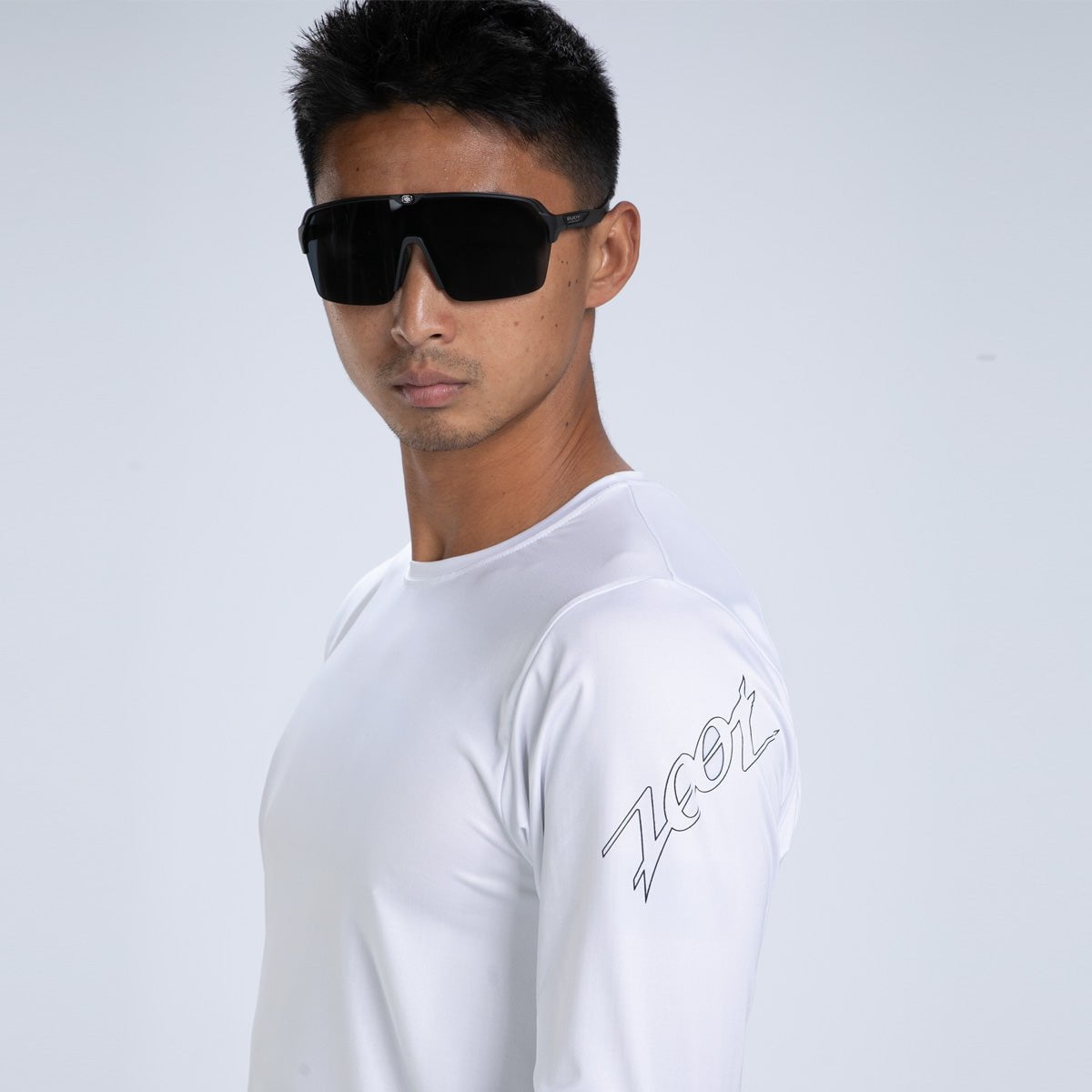 Zoot Sports RUN TEE Men's Ltd Run Sun Stop Ls Tee - UPF White