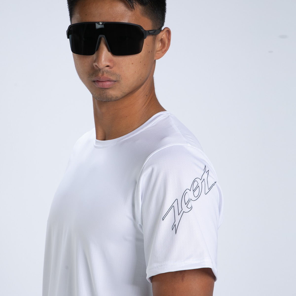 Zoot Sports RUN TEE Men's Ltd Run Sun Stop Tee - UPF White