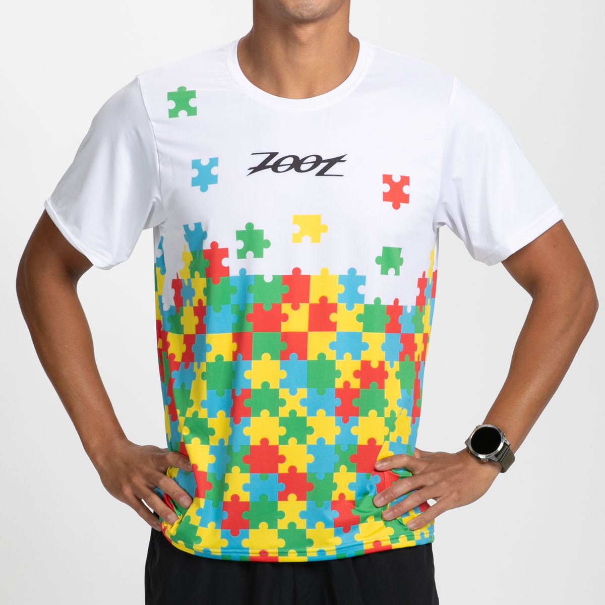 Zoot Sports RUN TEE Men's Ltd Run Tee - Autism Puzzle