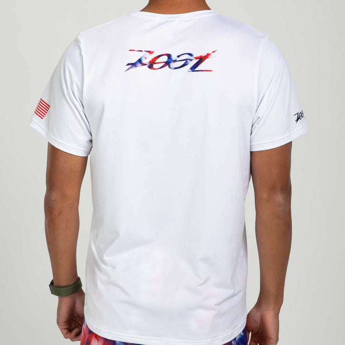 Zoot Sports RUN TEE Men's Ltd Run Tee - Freedom White