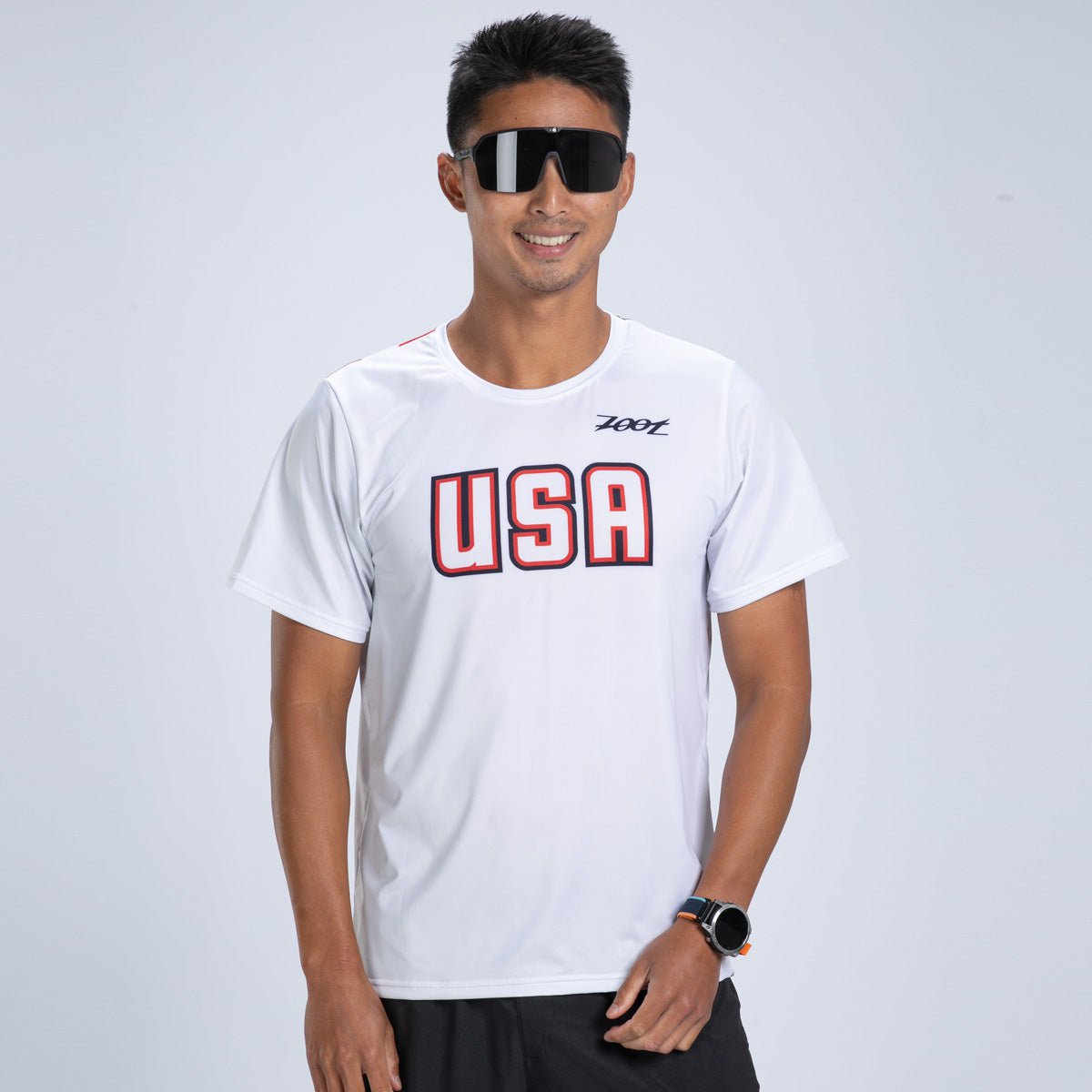 Zoot Sports RUN TEE Men's Ltd Run Tee - USA Flag
