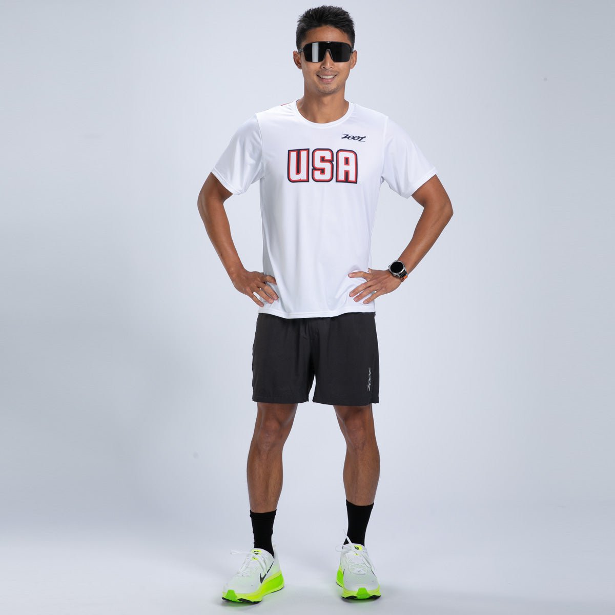 Zoot Sports RUN TEE Men's Ltd Run Tee - USA Flag