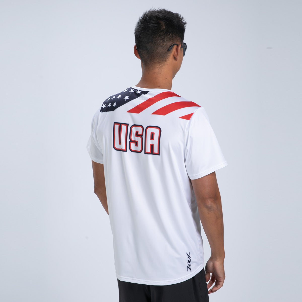 Zoot Sports RUN TEE Men's Ltd Run Tee - USA Flag