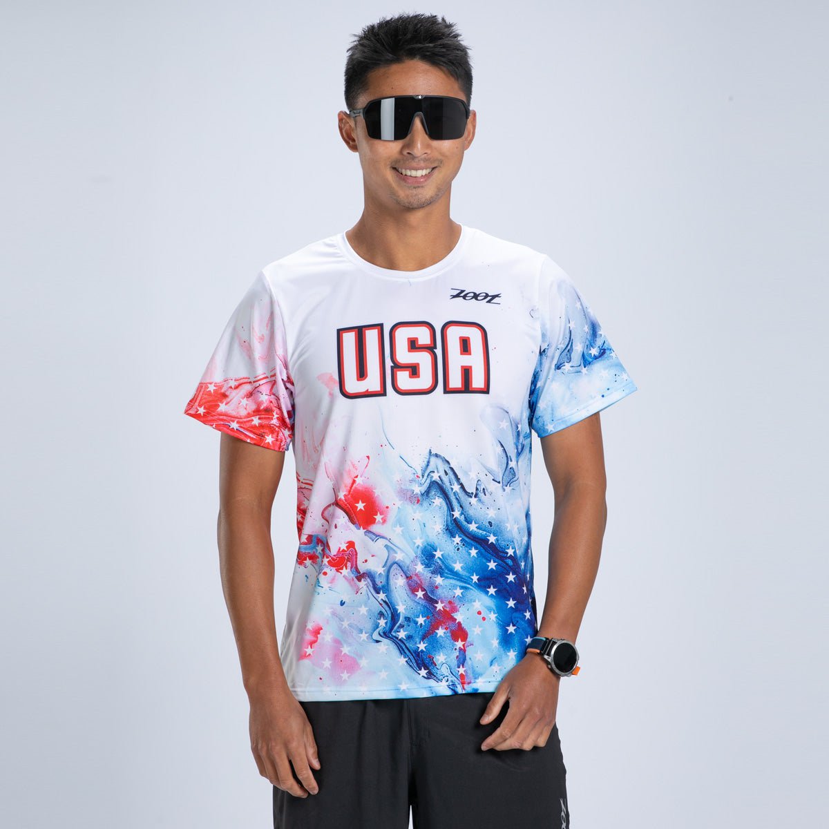 Zoot Sports RUN TEE Men's Ltd Run Tee - USA Magic